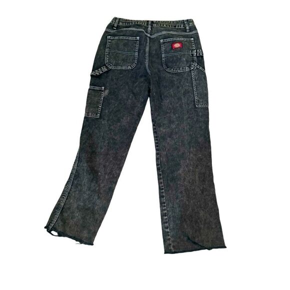 Dickies Black Acid Washed Cargo Jeans Size 5/27 - Picture 4 of 8